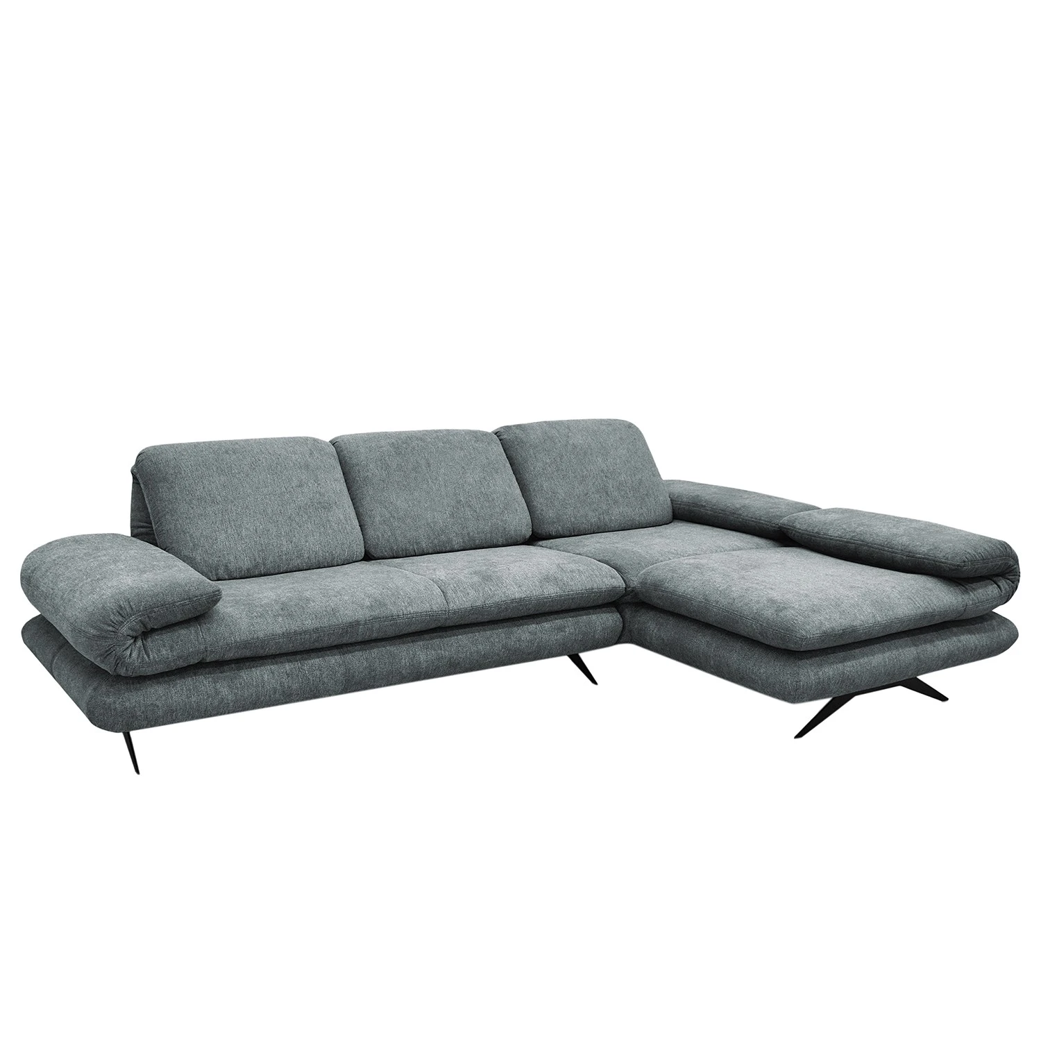 Loftscape Ecksofa Whaltey II - Webstoff - Mintgrau - Longchair davorstehend rechts 1 Loftscape Ecksofa Whaltey II - Webstoff - Mintgrau - Longchair davorstehend rechts