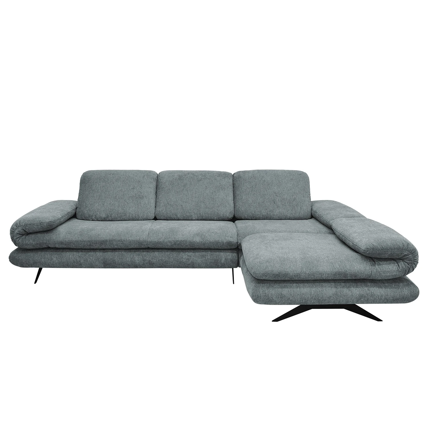 Loftscape Ecksofa Whaltey II - Webstoff - Mintgrau - Longchair davorstehend rechts 5 Loftscape Ecksofa Whaltey II - Webstoff - Mintgrau - Longchair davorstehend rechts – Bild 5