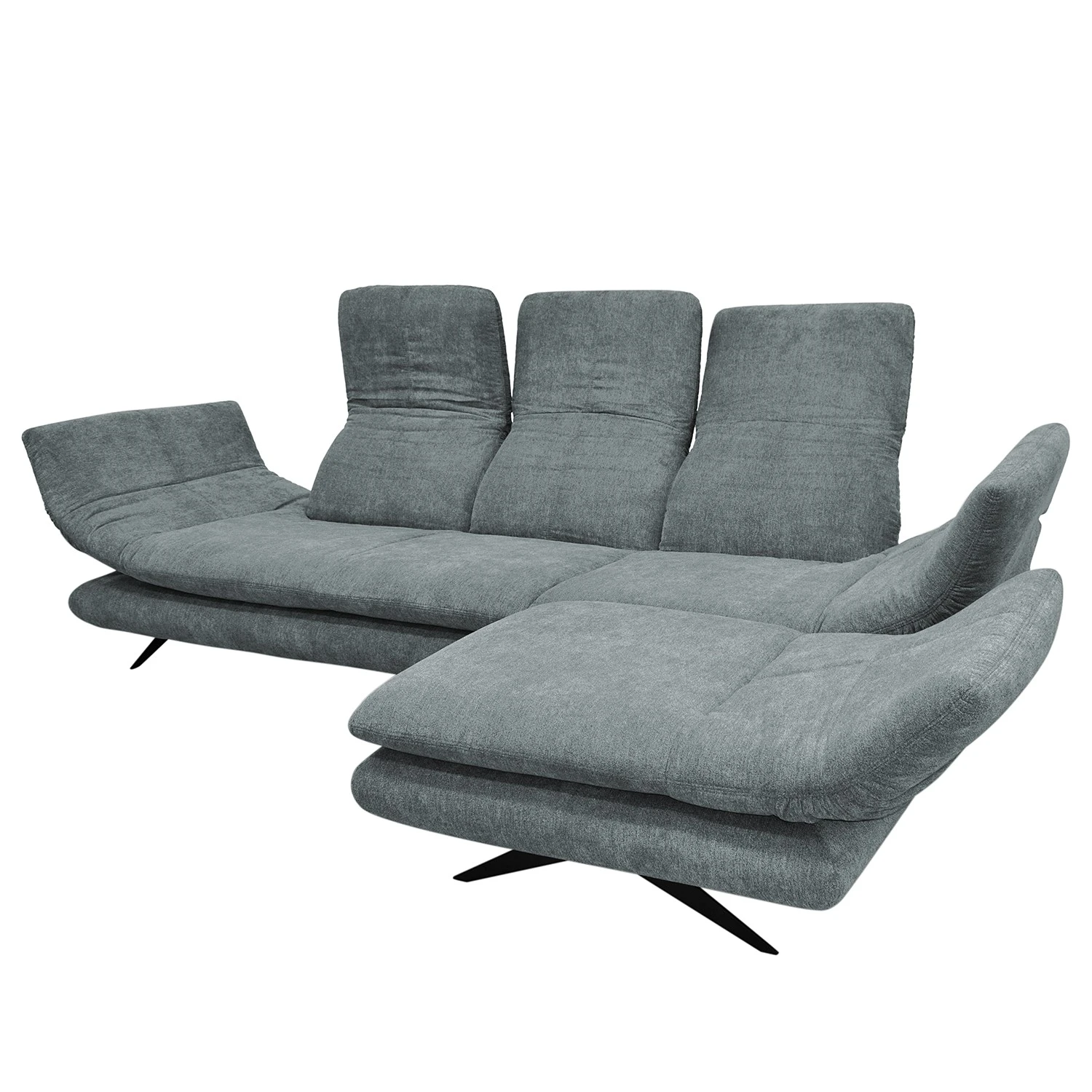 Loftscape Ecksofa Whaltey II - Webstoff - Mintgrau - Longchair davorstehend rechts 7 Loftscape Ecksofa Whaltey II - Webstoff - Mintgrau - Longchair davorstehend rechts – Bild 7