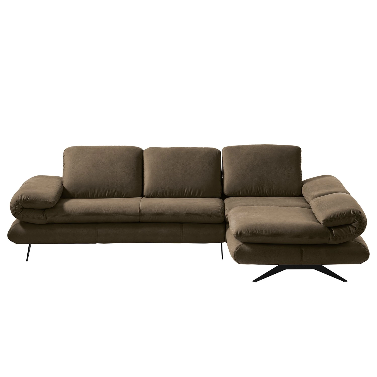 Loftscape Ecksofa Whaltey III - Antiklederlook - Dunkelbraun - Longchair davorstehend rechts 7 Loftscape Ecksofa Whaltey III - Antiklederlook - Dunkelbraun - Longchair davorstehend rechts – Bild 7