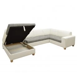 Ars Natura Wohnlandschaften Roblin II - Strukturstoff / Kunstleder - Grau / Weiß - Longchair davorstehend links - Schlaffunktion - Bettkasten 18 Ars Natura Wohnlandschaften Roblin II - Strukturstoff / Kunstleder - Grau / Weiß - Longchair davorstehend links - Schlaffunktion - Bettkasten -Wohnzimmermöbel boutique en ligne 1000186855 200723 19000500472 DETAILS P000000001000186855