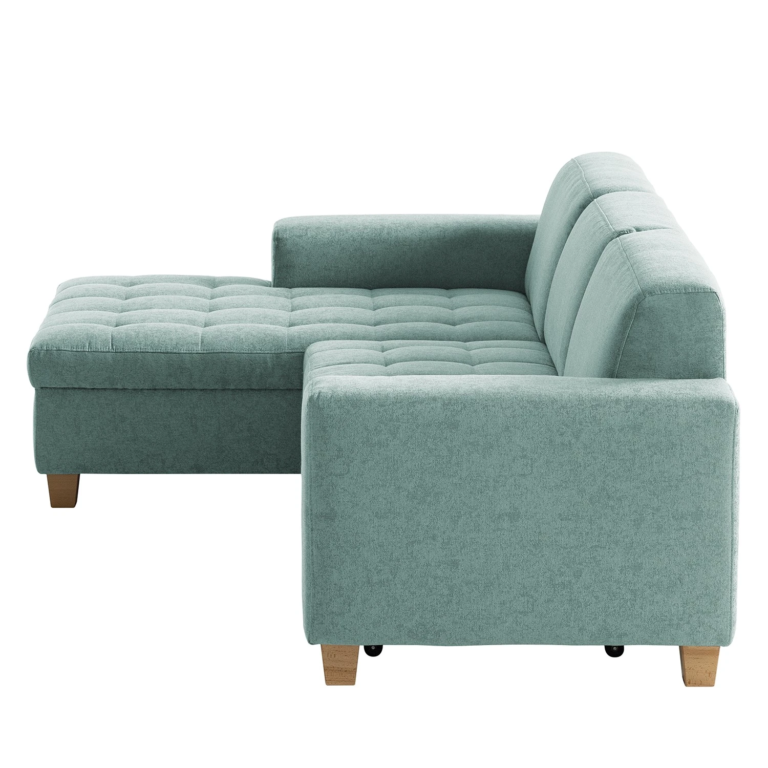 Ars Natura Ecksofa Roblin III - Webstoff - Mintgrau - Longchair davorstehend links - Schlaffunktion 8 Ars Natura Ecksofa Roblin III - Webstoff - Mintgrau - Longchair davorstehend links - Schlaffunktion – Bild 8
