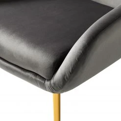 Jack & Alice Sessel Milawa - Samt - Grau -Wohnzimmermöbel boutique en ligne 1000186960 200903 09504900008 DETAILS P000000001000186960