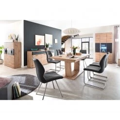 Naturoo Highboard Callington I - Balkeneiche Dekor / Anthrazit -Wohnzimmermöbel boutique en ligne 1000187552 190920 09480100014 MOOD DETAILS P000000001000187552 mood