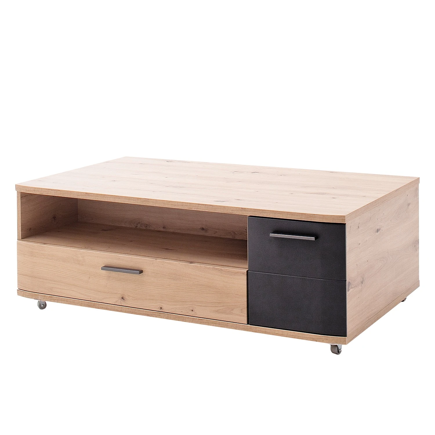 Naturoo Couchtisch Callington - Balkeneiche Dekor / Anthrazit 1 Naturoo Couchtisch Callington - Balkeneiche Dekor / Anthrazit