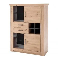 Naturoo Highboard Mendes II - Balkeneiche Dekor / Anthrazit