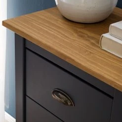 Maison Belfort Kommode Rivery I - Kiefer massiv - Anthrazit -Wohnzimmermöbel boutique en ligne 1000187568 201111 14522700012 DETAILS P000000001000187568