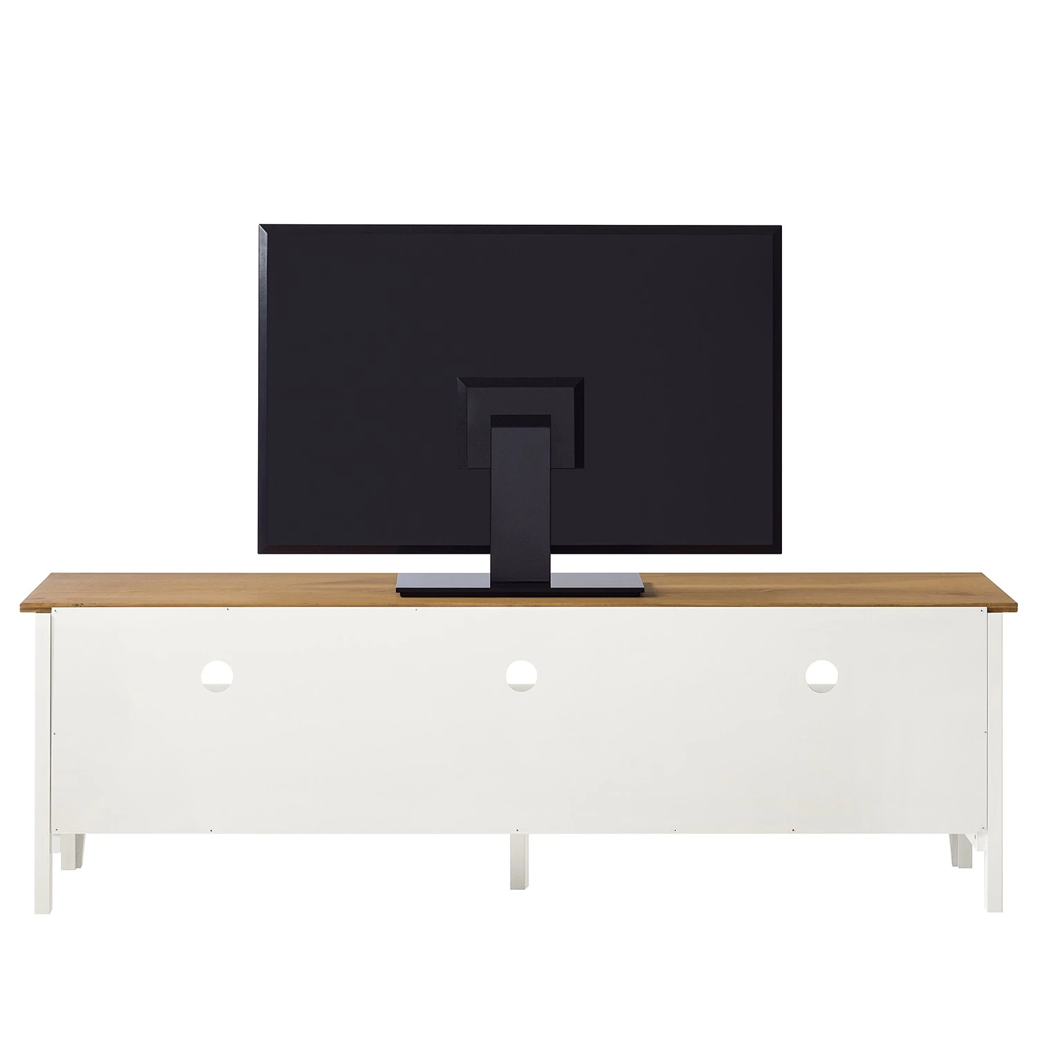 Maison Belfort TV-Lowboard Rivery - Kiefer massiv - Weiß 6 Maison Belfort TV-Lowboard Rivery - Kiefer massiv - Weiß – Bild 6