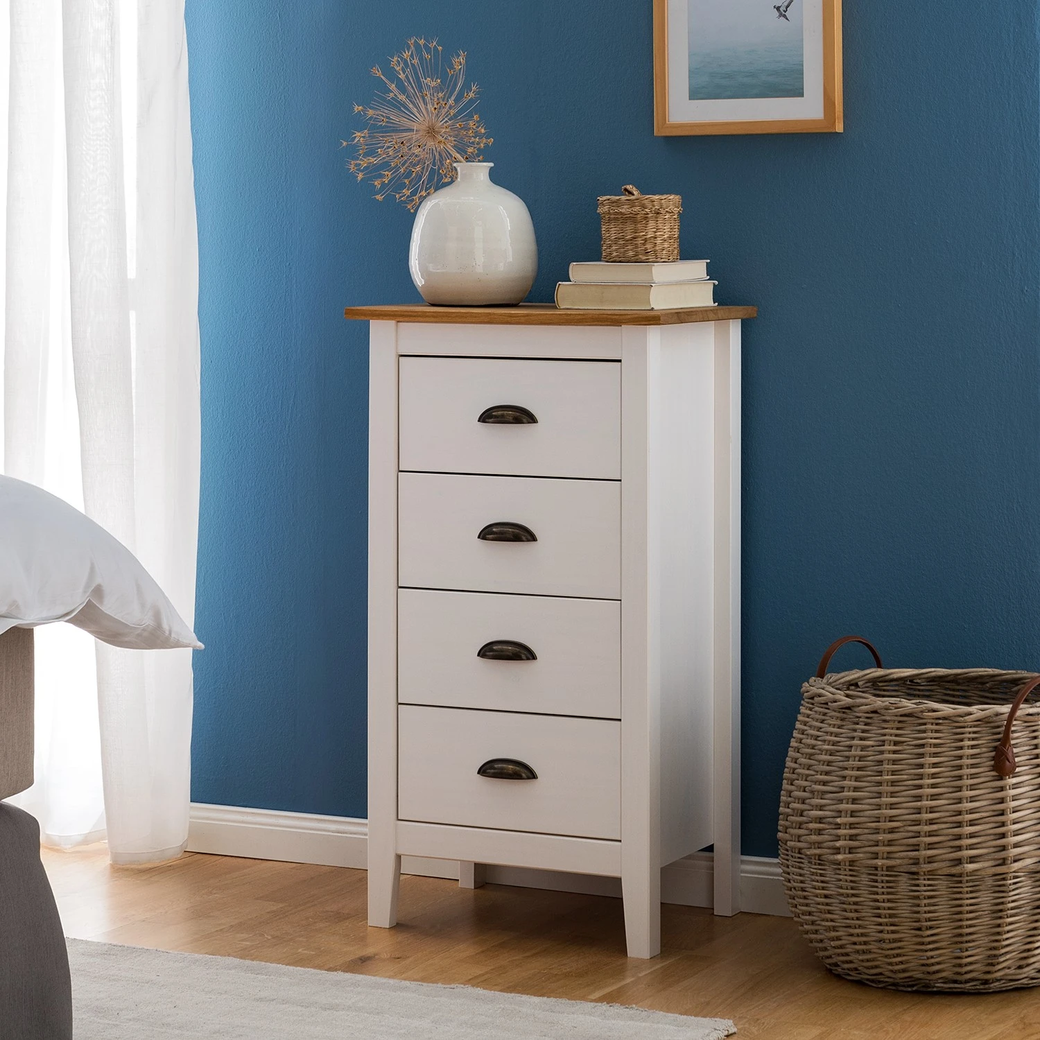 Maison Belfort Kommode Rivery I - Kiefer massiv - Weiß 2 Maison Belfort Kommode Rivery I - Kiefer massiv - Weiß – Bild 2