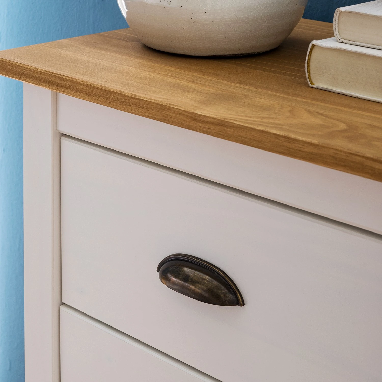 Maison Belfort Kommode Rivery I - Kiefer massiv - Weiß 8 Maison Belfort Kommode Rivery I - Kiefer massiv - Weiß – Bild 8