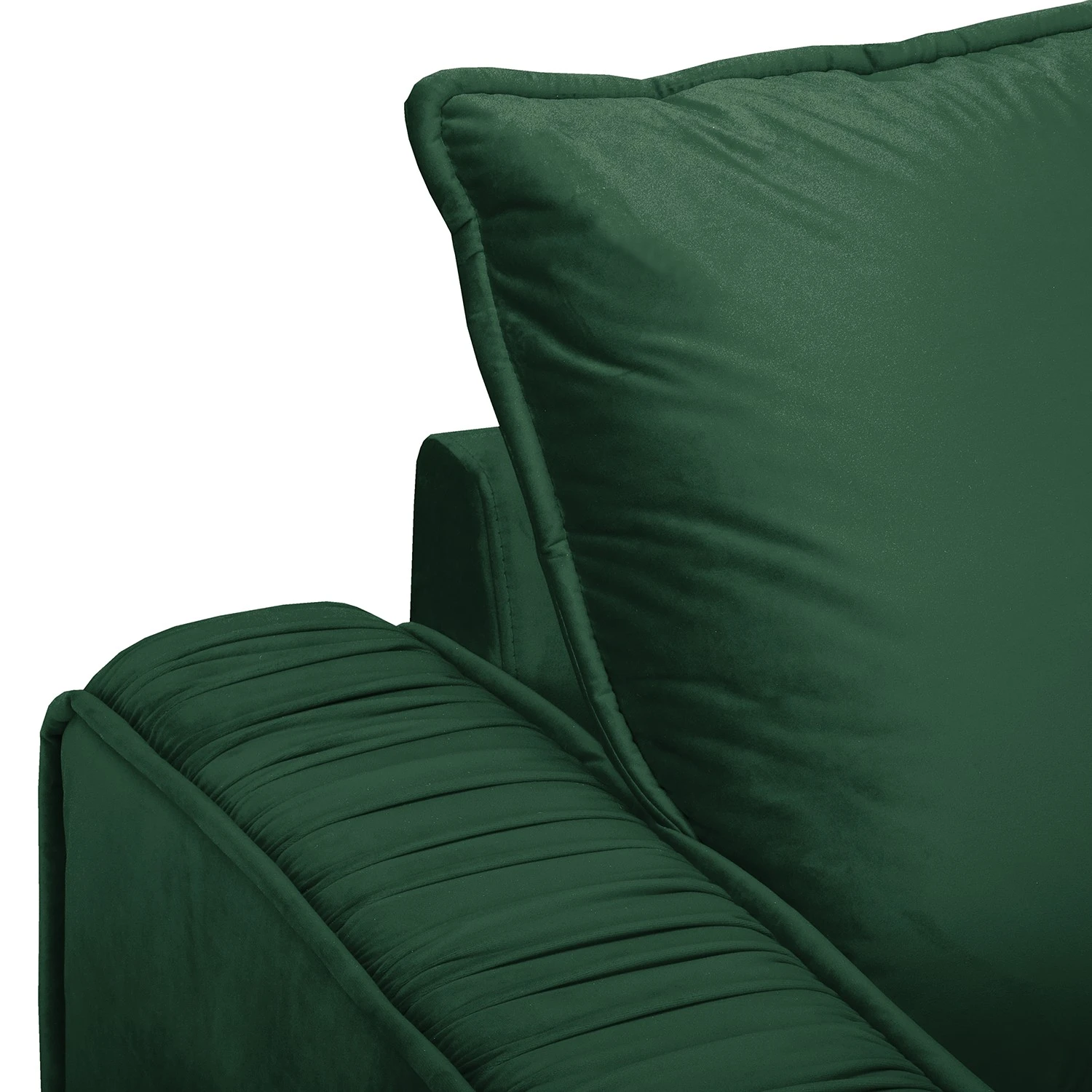 Jack & Alice Wohnlandschaft Machado - Dunkelgrün - Longchair davorstehend rechts / Ottomane links 7 Jack & Alice Wohnlandschaft Machado - Dunkelgrün - Longchair davorstehend rechts / Ottomane links – Bild 7