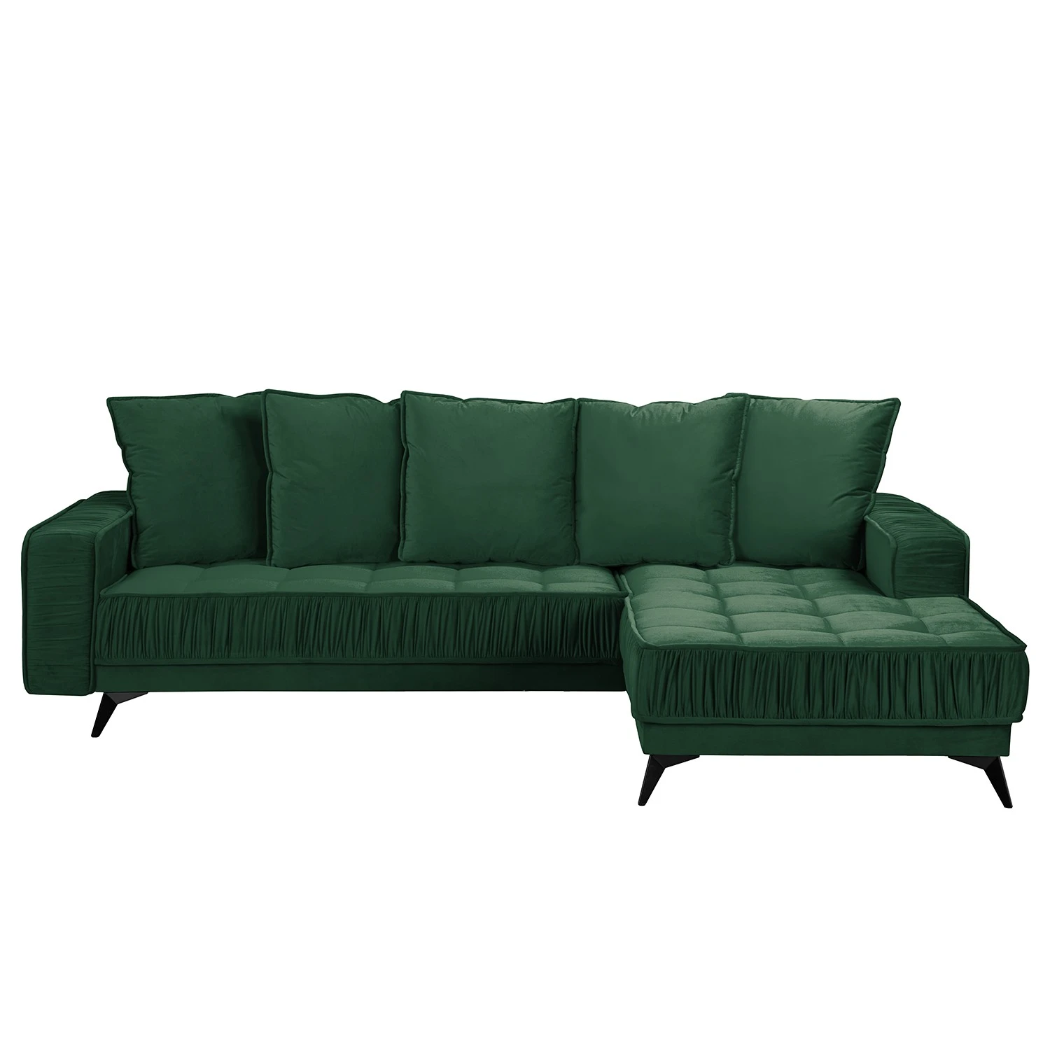 Jack & Alice Ecksofa Machado - Dunkelgrün - Longchair davorstehend rechts 3 Jack & Alice Ecksofa Machado - Dunkelgrün - Longchair davorstehend rechts – Bild 3