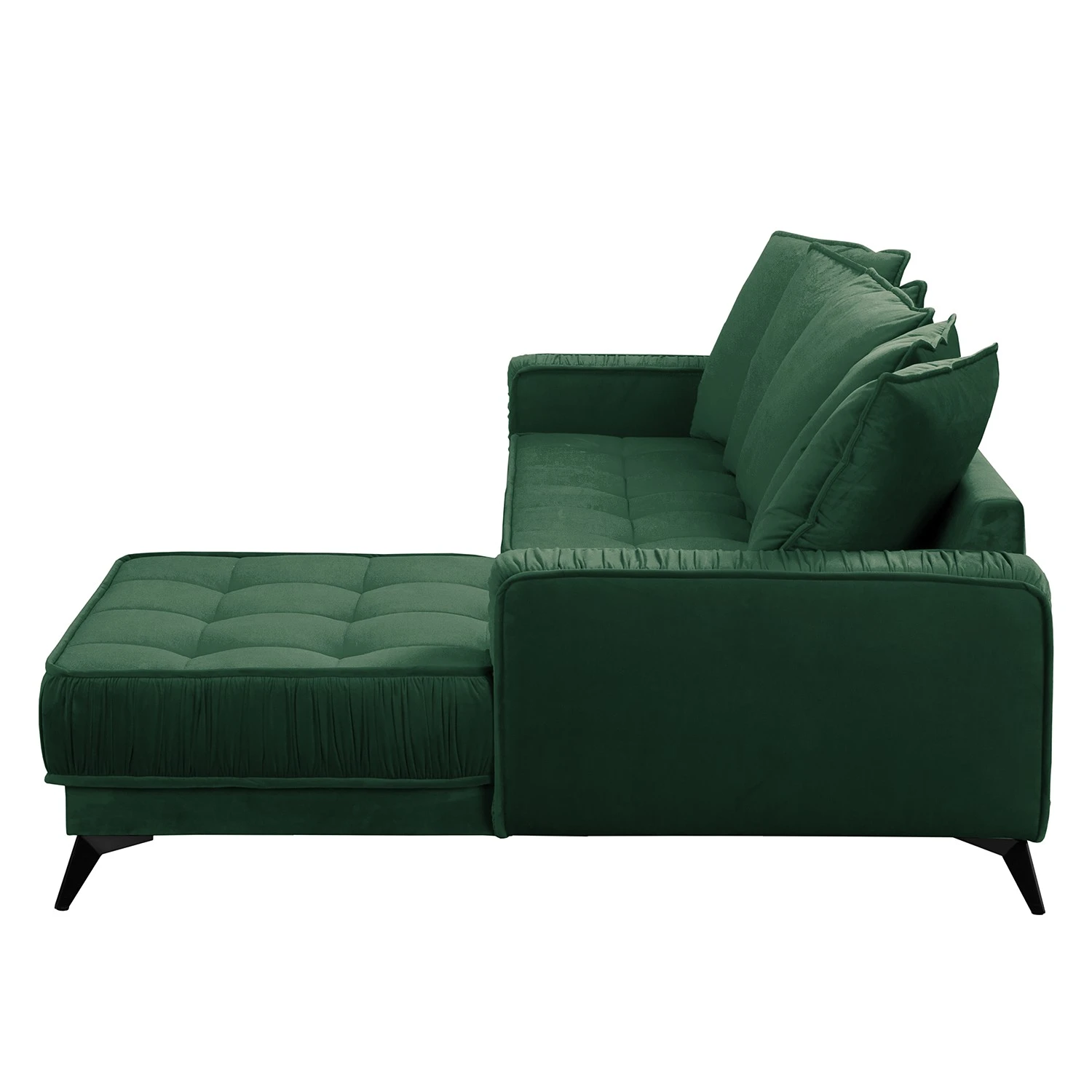 Jack & Alice Ecksofa Machado - Dunkelgrün - Longchair davorstehend rechts 4 Jack & Alice Ecksofa Machado - Dunkelgrün - Longchair davorstehend rechts – Bild 4