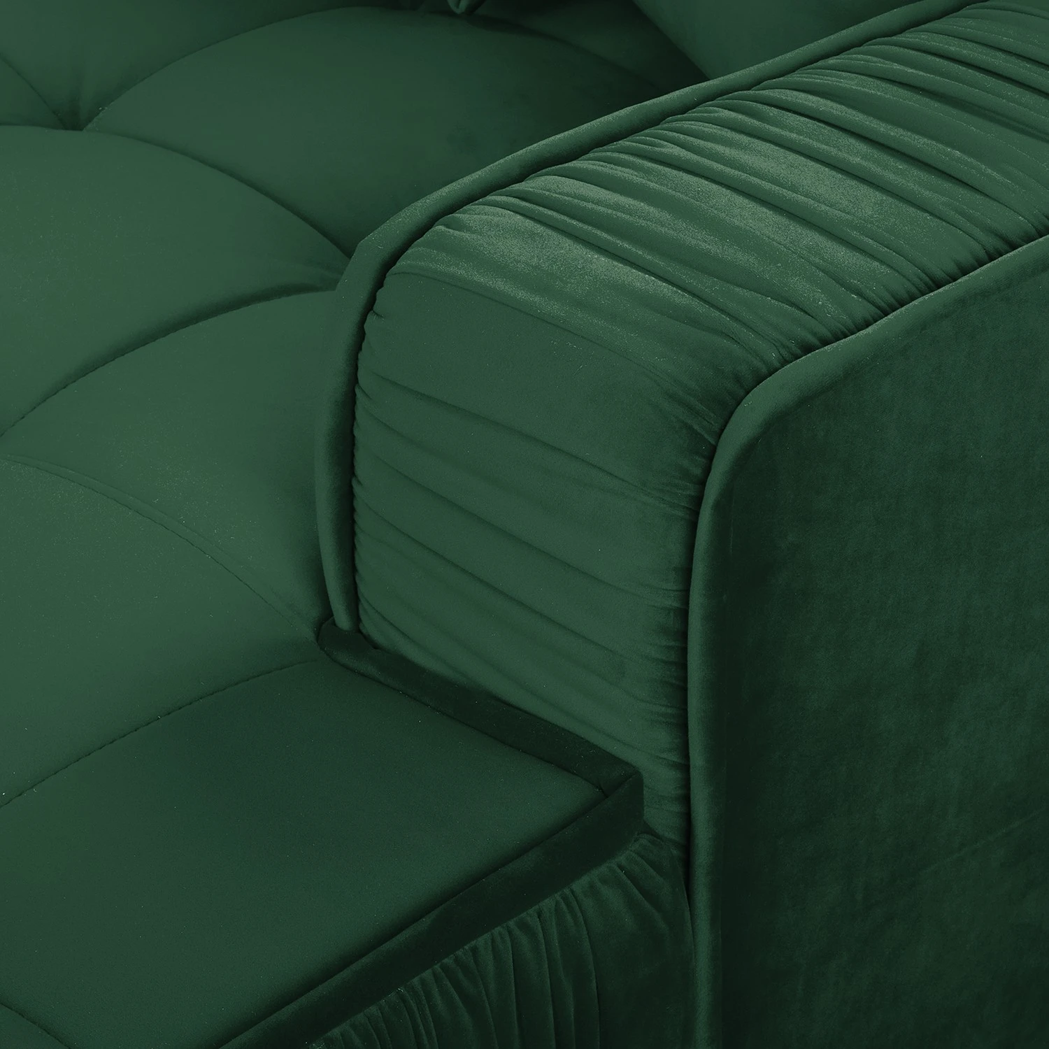 Jack & Alice Ecksofa Machado - Dunkelgrün - Longchair davorstehend rechts 9 Jack & Alice Ecksofa Machado - Dunkelgrün - Longchair davorstehend rechts – Bild 9