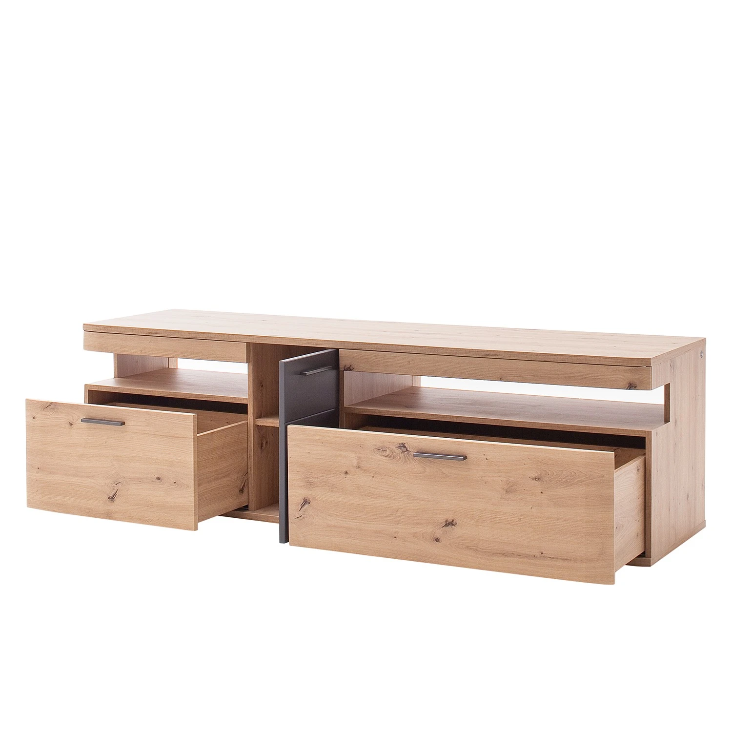 Naturoo Wohnwand Callington II (3-teilig) - Balkeneiche Dekor / Anthrazit 7 Naturoo Wohnwand Callington II (3-teilig) - Balkeneiche Dekor / Anthrazit – Bild 7