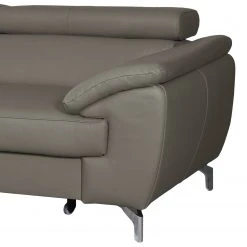 Loftscape Ecksofa Martinez - Echtleder / Kunstleder - Schlamm - Ottomane davorstehend links - Schlaffunktion - Bettkasten -Wohnzimmermöbel boutique en ligne 1000189599 191016 15034300396 DETAILS P000000001000189599