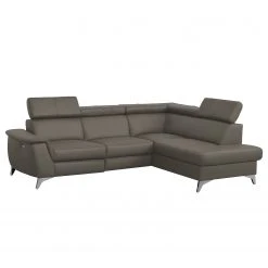 Loftscape Ecksofa Lobos - Echtleder / Kunstleder - Schlamm - Ottomane davorstehend rechts - Elektrisch verstellbar: 1 Motor mit Kabel -Wohnzimmermöbel boutique en ligne 1000189620 210727 12382100147 DETAILS P000000001000189620