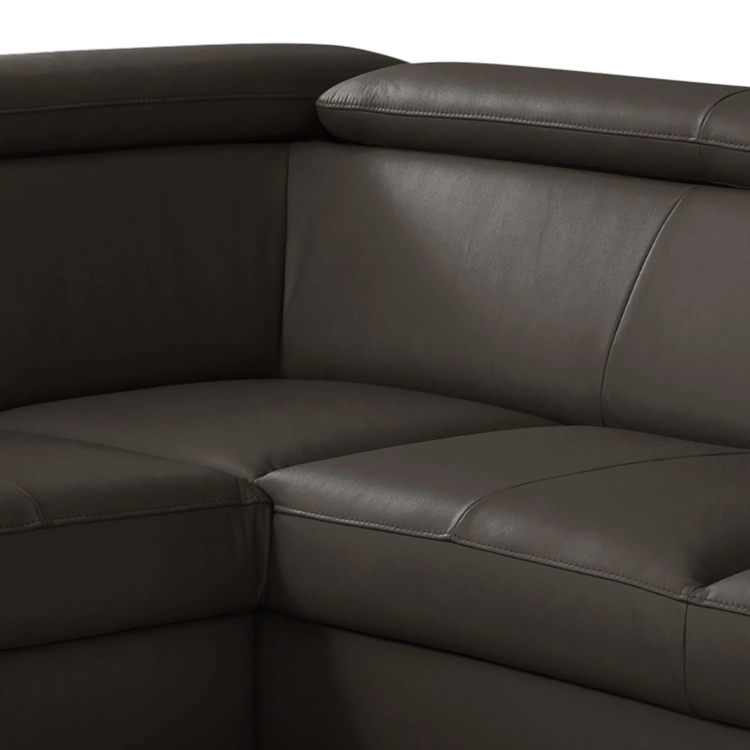 Loftscape Ecksofa Junin - Echtleder / Kunstleder - Dunkelbraun - Ottomane davorstehend rechts - Schlaffunktion - Bettkasten 7 Loftscape Ecksofa Junin - Echtleder / Kunstleder - Dunkelbraun - Ottomane davorstehend rechts - Schlaffunktion - Bettkasten – Bild 7