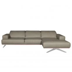 Loftscape Ecksofa Iglesia - Echtleder - Echtleder Nadra: Grau - Longchair davorstehend rechts - Silber - Buche -Wohnzimmermöbel boutique en ligne 1000189630 200102 11281200133 DETAILS P000000001000189630