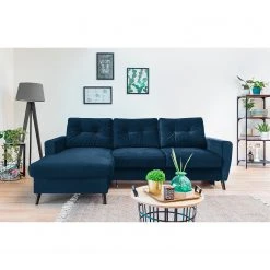 Mørteens Ecksofa Sola III - Samt - Marineblau - Longchair davorstehend links - Schlaffunktion - Bettkasten -Wohnzimmermöbel boutique en ligne 1000189758 191025 11324300288 DETAILS P000000001000189758