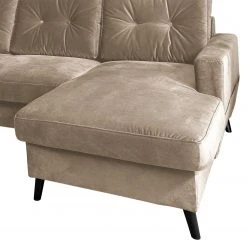 Mørteens Wohnlandschaft Sola II - Samt - Beige - Longchair davorstehend rechts / Ottomane links - Schlaffunktion - Bettkasten -Wohnzimmermöbel boutique en ligne 1000189767 191025 11325300396 DETAILS P000000001000189767