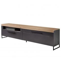 Red Living Wohnwand Parolin I (5-teilig) - Inkl. Beleuchtung - Dunkelgrau -Wohnzimmermöbel boutique en ligne 1000191240 191028 14030600081 DETAILS P000000001000191240