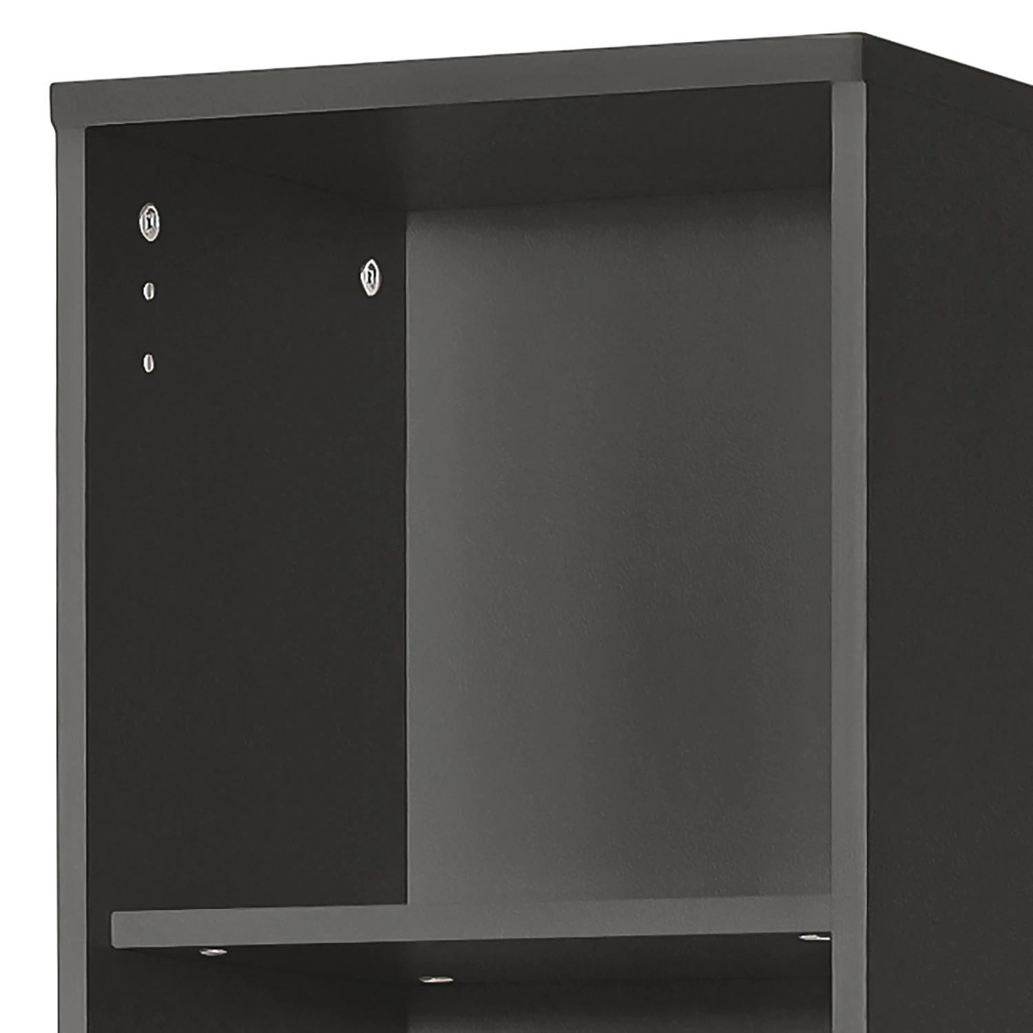 Furnitive Aktenregal Buzy - Hochglanz Weiß / Anthrazit 4 Furnitive Aktenregal Buzy - Hochglanz Weiß / Anthrazit – Bild 4