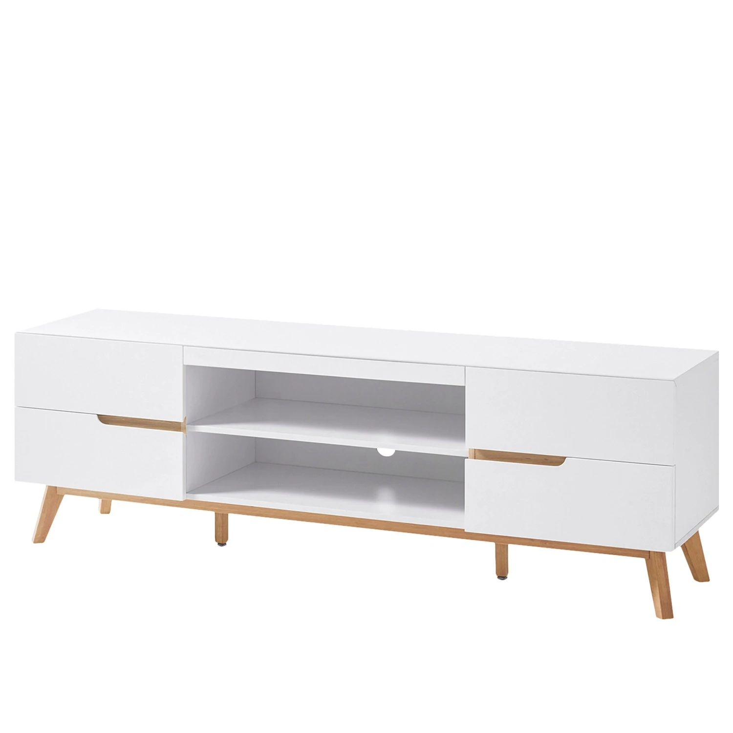 Mørteens Wohnkombination Tenabo II (4-teilig) - Matt Weiß / Asteiche 6 Mørteens Wohnkombination Tenabo II (4-teilig) - Matt Weiß / Asteiche – Bild 6