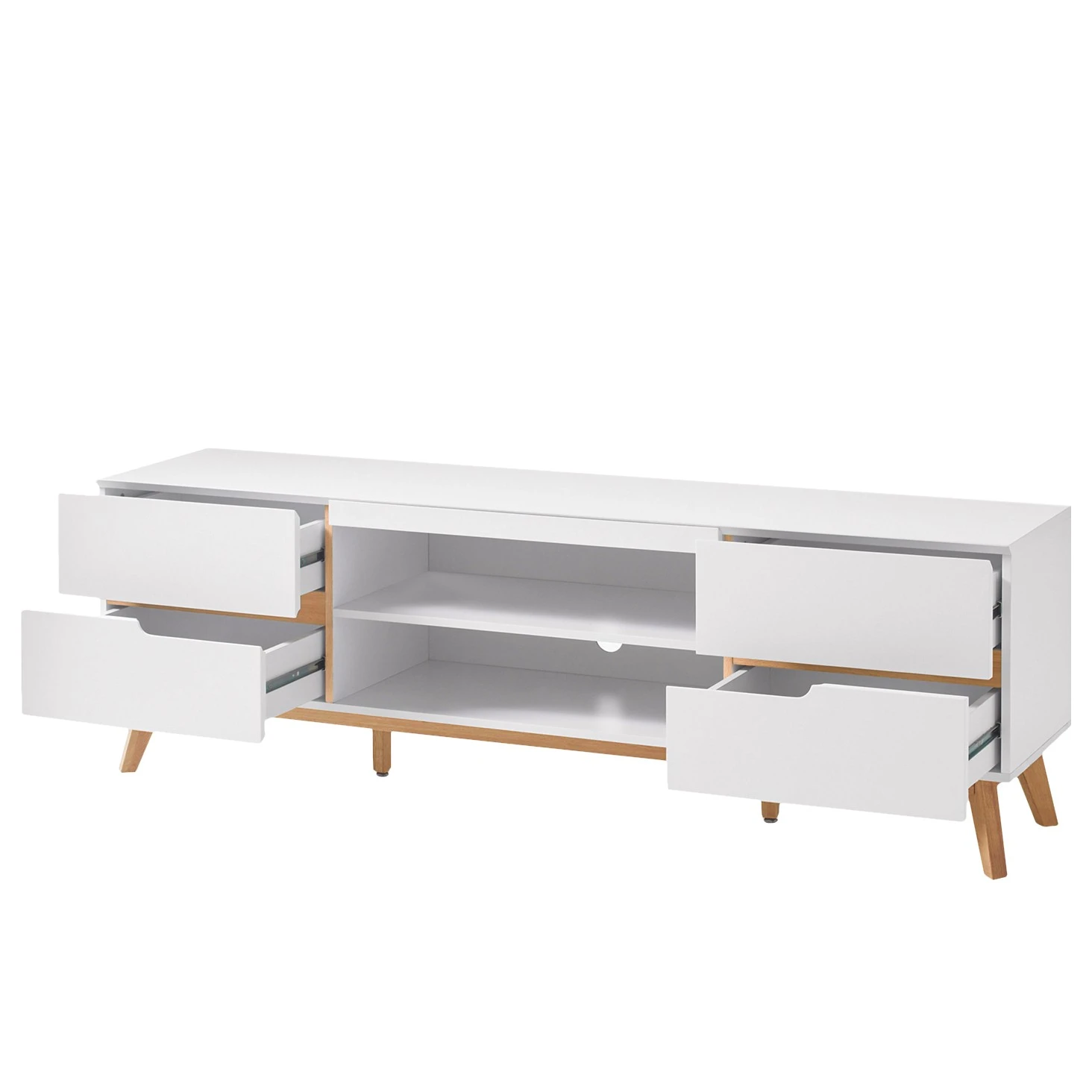 Mørteens Wohnkombination Tenabo II (4-teilig) - Matt Weiß / Asteiche 7 Mørteens Wohnkombination Tenabo II (4-teilig) - Matt Weiß / Asteiche – Bild 7