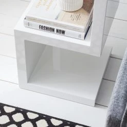 Loftscape Beistelltisch Snake - Hochglanz Weiß -Wohnzimmermöbel boutique en ligne 1000191823 201001 07175700003 DETAILS P000000001000191823