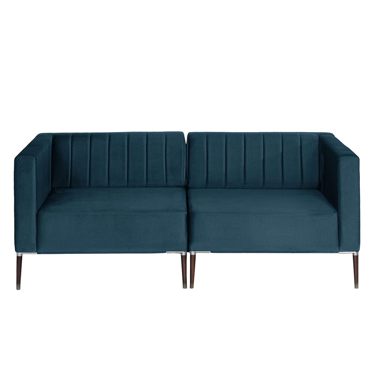 Norrwood Sofa Luparo I (2,5-Sitzer) - Webstoff - Samt Onoli: Marineblau 2 Norrwood Sofa Luparo I (2,5-Sitzer) - Webstoff - Samt Onoli: Marineblau – Bild 2