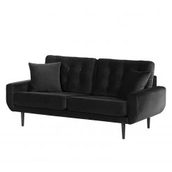 Norrwood Sofa Vaise I (2,5-Sitzer) - Samt - Samt Ravi: Schwarz