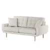Norrwood Sofa Vaise I (2-Sitzer) - Samt - Webstoff Meara: Hellgrau