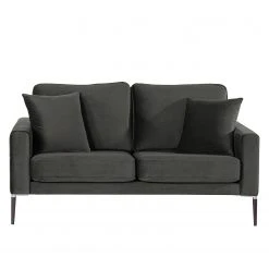 Norrwood Sofa Sauvo I (2-Sitzer) - Samt - Samt Ravi: Anthrazit -Wohnzimmermöbel boutique en ligne 1000192926 191204 13431101141 DETAILS P000000001000192926