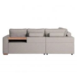 Loftscape Ecksofa Woodway II - Webstoff - Grau - Ottomane davorstehend links - Tablett -Wohnzimmermöbel boutique en ligne 1000192971 191204 13433301536 DETAILS P000000001000192971