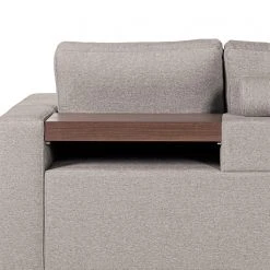 Loftscape Ecksofa Woodway II - Webstoff - Grau - Ottomane davorstehend links - Tablett -Wohnzimmermöbel boutique en ligne 1000192971 191204 13433301539 DETAILS P000000001000192971