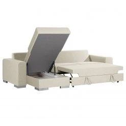 Loftscape Ecksofa Vassy - Webstoff - Creme - Longchair davorstehend links - Kein Zubehör inklusive -Wohnzimmermöbel boutique en ligne 1000193028 200630 11461300057 DETAILS P000000001000193028