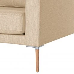 Norrwood Ecksofa Sauvo I - Samt - Webstoff Meara: Beige - Longchair davorstehend links -Wohnzimmermöbel boutique en ligne 1000193056 191204 13441902668 DETAILS P000000001000193056
