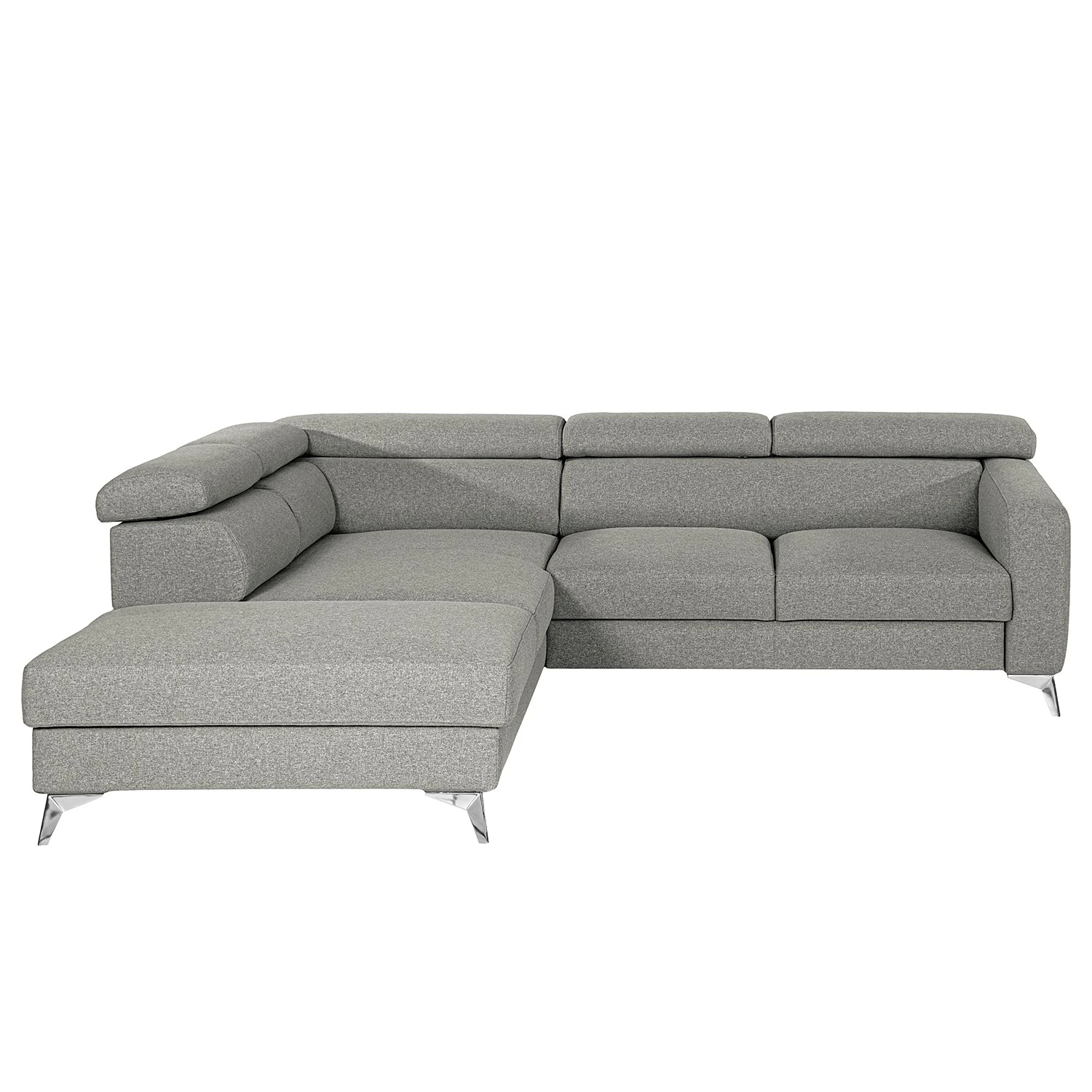 Loftscape Ecksofa Nonza II - Webstoff - Lichtgrau - Ottomane davorstehend links 5 Loftscape Ecksofa Nonza II - Webstoff - Lichtgrau - Ottomane davorstehend links – Bild 5