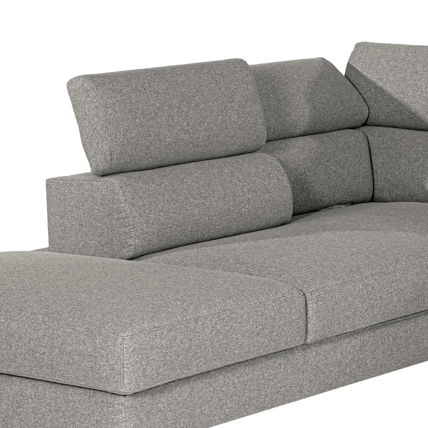 Loftscape Ecksofa Nonza II - Webstoff - Lichtgrau - Ottomane davorstehend links 11 Loftscape Ecksofa Nonza II - Webstoff - Lichtgrau - Ottomane davorstehend links – Bild 11