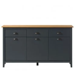 Maison Belfort Sideboard Rivery - Kiefer massiv - Anthrazit -Wohnzimmermöbel boutique en ligne 1000193132 200220 14361000003 DETAILS P000000001000193132