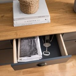 Maison Belfort Sideboard Rivery - Kiefer massiv - Anthrazit -Wohnzimmermöbel boutique en ligne 1000193132 200302 15340800009 DETAILS P000000001000193132