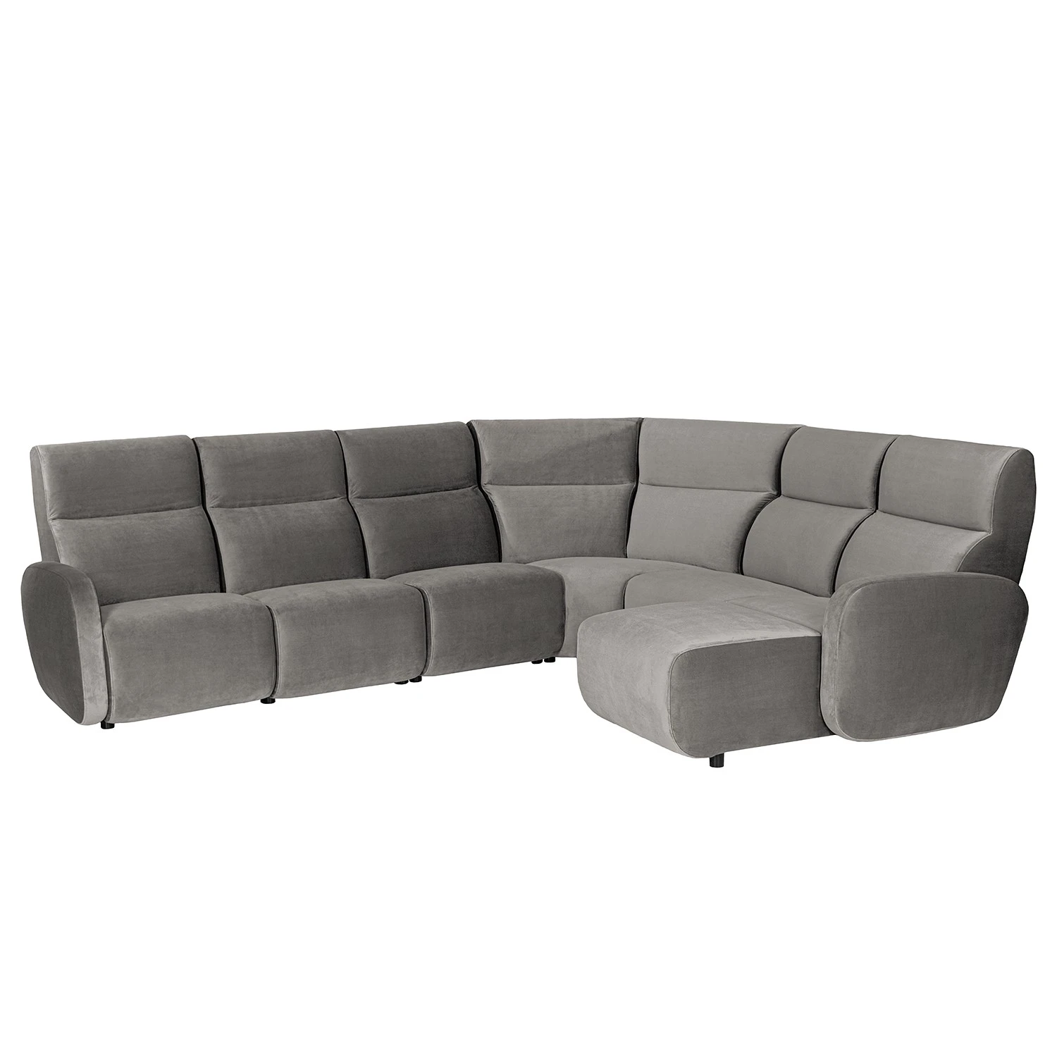 Loftscape Ecksofa Mezin I - Samt - Samt Ravi: Taupe 1 Loftscape Ecksofa Mezin I - Samt - Samt Ravi: Taupe