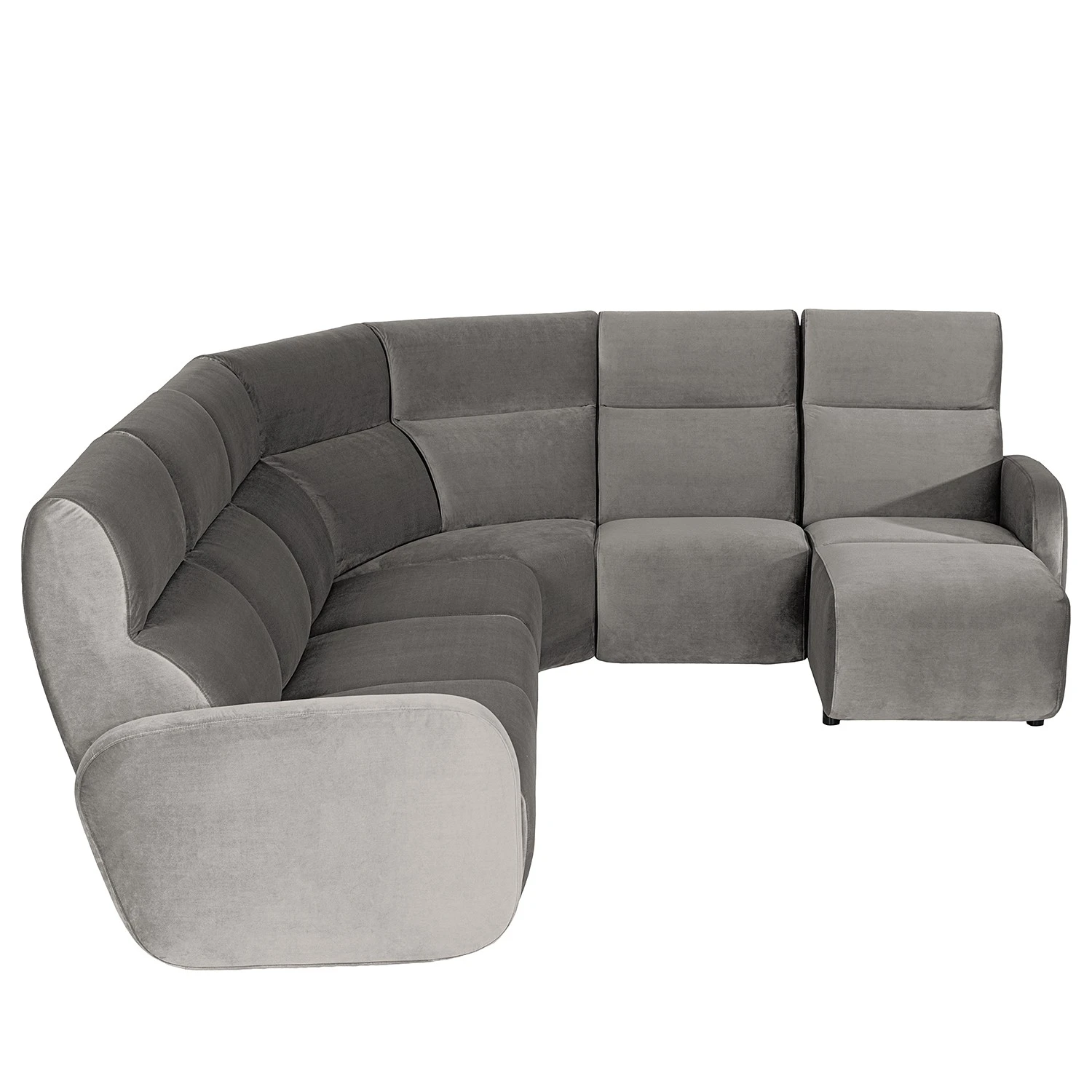 Loftscape Ecksofa Mezin I - Samt - Samt Ravi: Taupe 7 Loftscape Ecksofa Mezin I - Samt - Samt Ravi: Taupe – Bild 7
