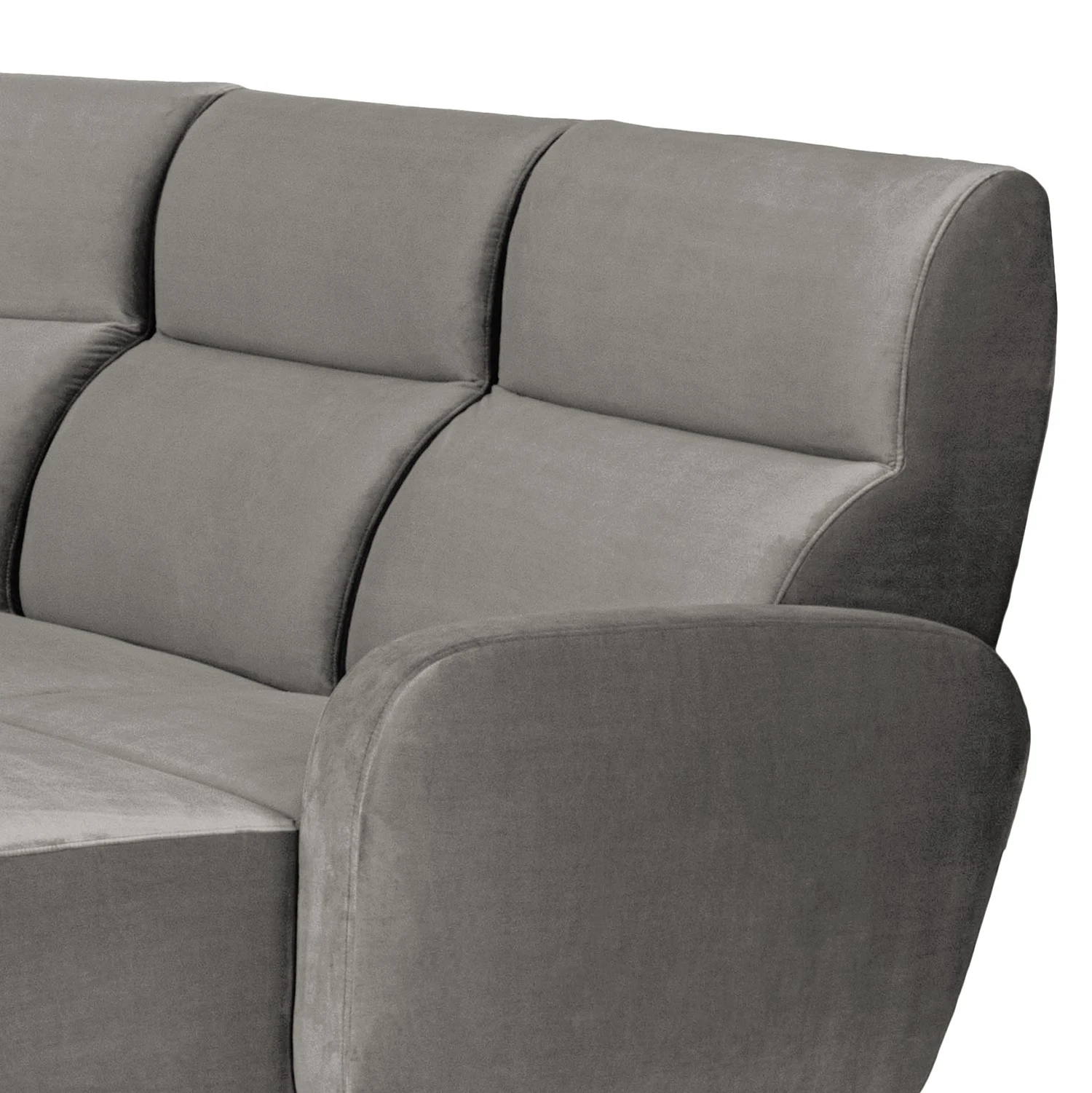 Loftscape Ecksofa Mezin I - Samt - Samt Ravi: Taupe 8 Loftscape Ecksofa Mezin I - Samt - Samt Ravi: Taupe – Bild 8
