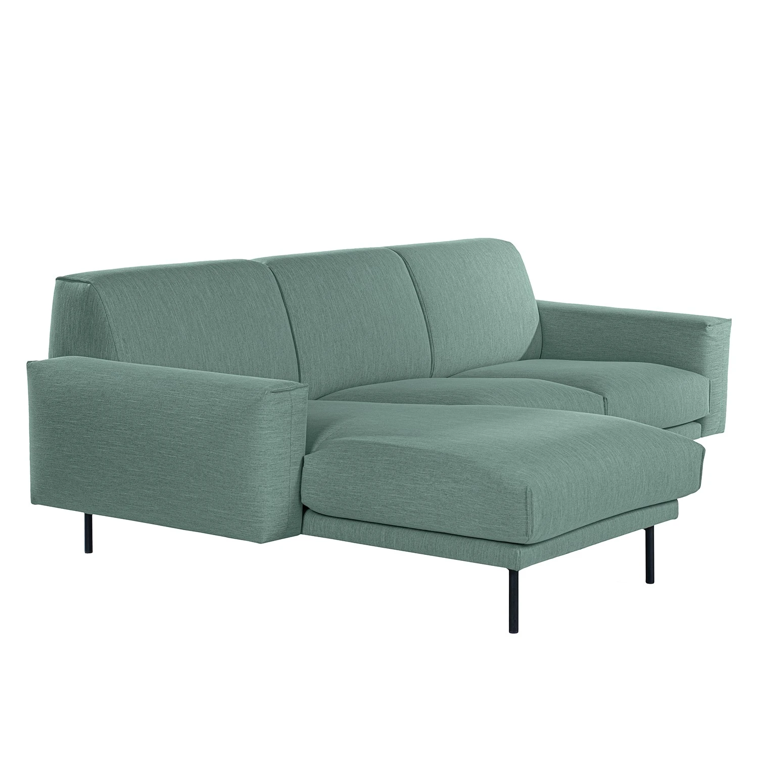 Norrwood Ecksofa Medan - Webstoff - Mintgrau - Longchair davorstehend links 7 Norrwood Ecksofa Medan - Webstoff - Mintgrau - Longchair davorstehend links – Bild 7