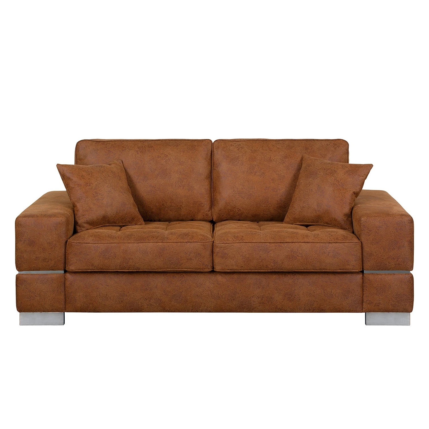 Loftscape Sofa Muonio (2-Sitzer) - Antiklederlook - Cognac 3 Loftscape Sofa Muonio (2-Sitzer) - Antiklederlook - Cognac – Bild 3