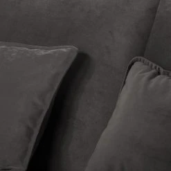 Fredriks Ecksofa Paimio - Samt - Grau - Longchair davorstehend links -Wohnzimmermöbel boutique en ligne 1000194159 191216 16241200338 DETAILS P000000001000194159