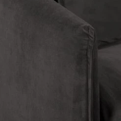 Fredriks Ecksofa Paimio - Samt - Grau - Longchair davorstehend links -Wohnzimmermöbel boutique en ligne 1000194159 191216 16241200341 DETAILS P000000001000194159