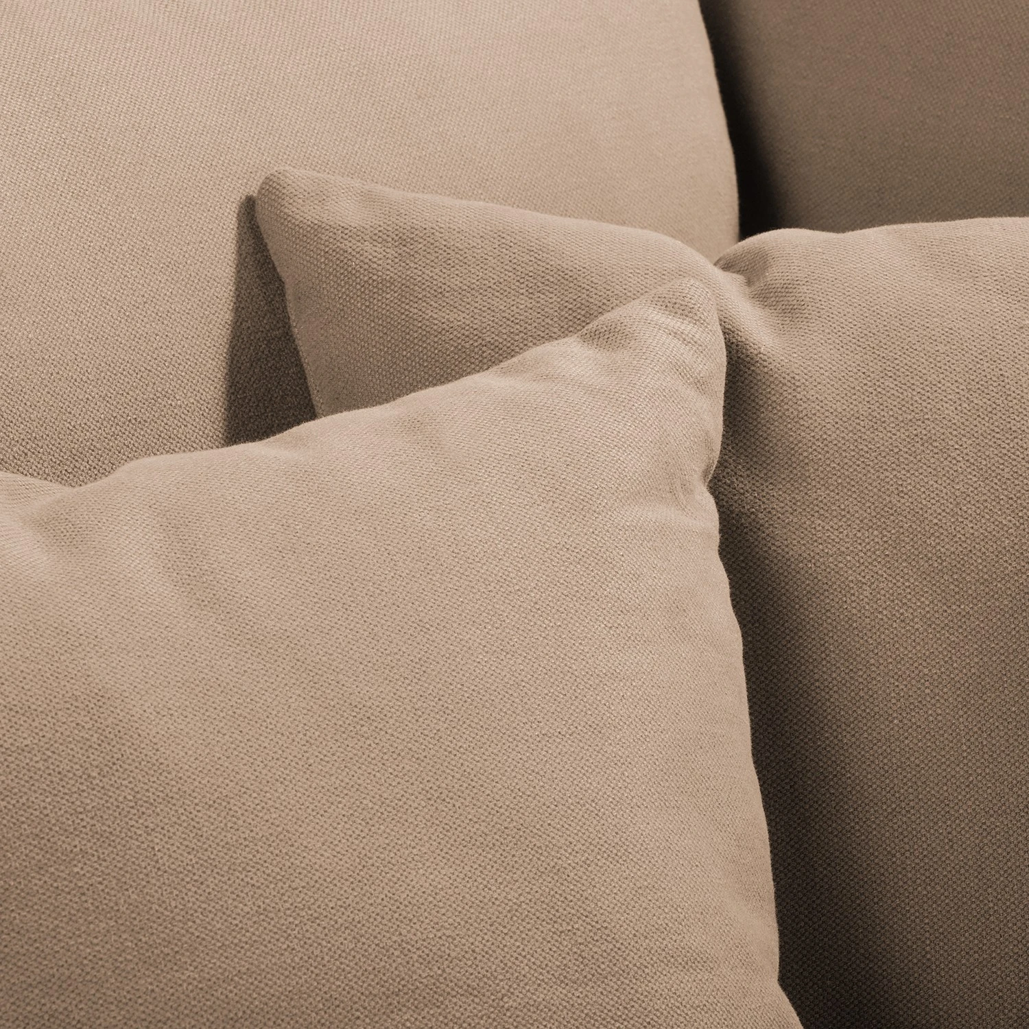 Fredriks Ecksofa Luosto - Flachgewebe - Cappuccino - Ottomane davorstehend rechts 10 Fredriks Ecksofa Luosto - Flachgewebe - Cappuccino - Ottomane davorstehend rechts – Bild 10